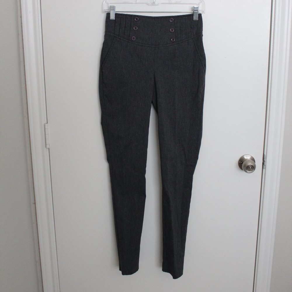 HAVE & HAVE GREY HIGH WAISTED SKINNY PANTS SIZE S
